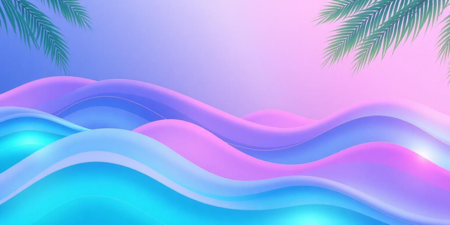 Turquoise tropical lagoon at golden hour